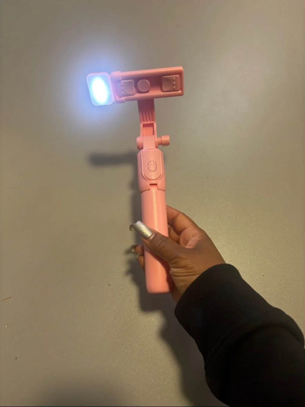 Pink 3-in-1 Selfie Stick Tripod with Bluetooth Remote Brand New